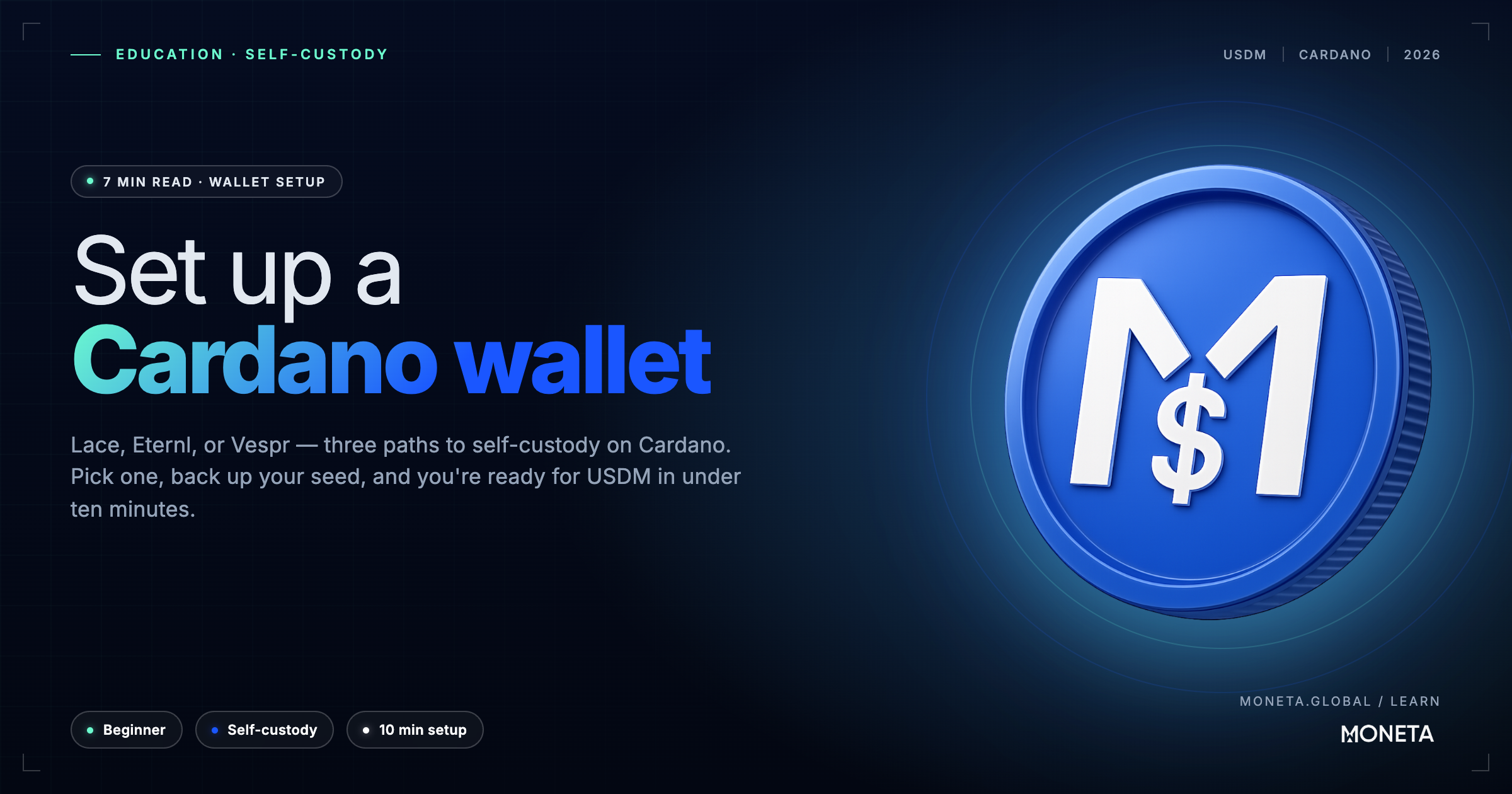 How to Set Up a Cardano Wallet in 10 Minutes