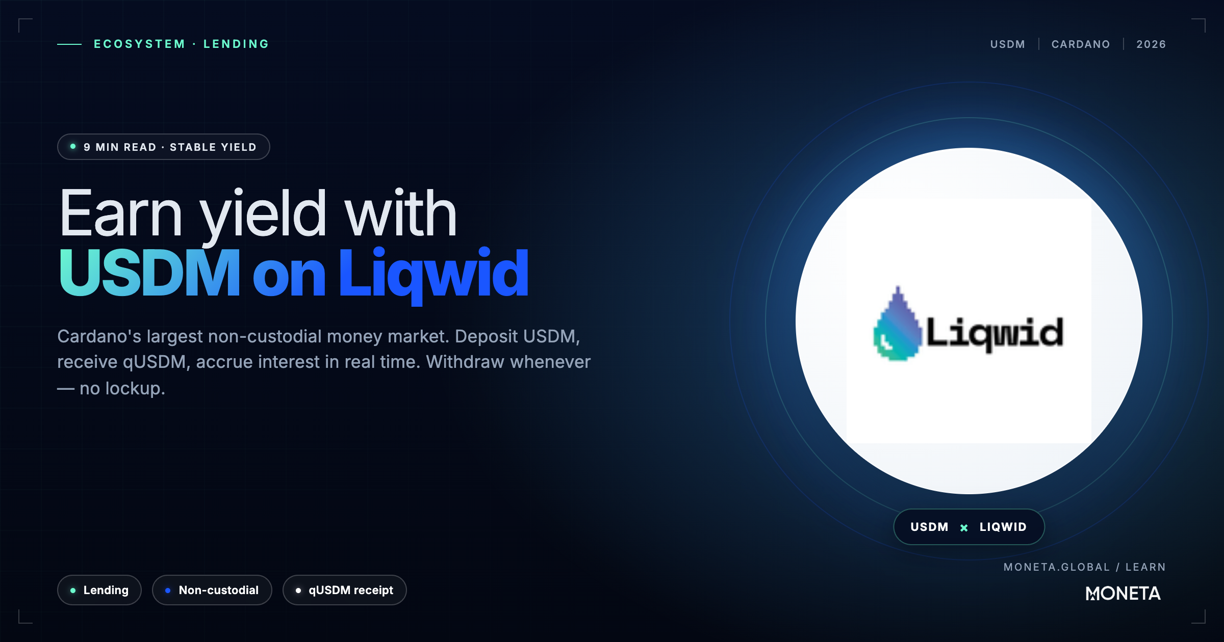 Earning Yield with USDM on Liqwid Finance