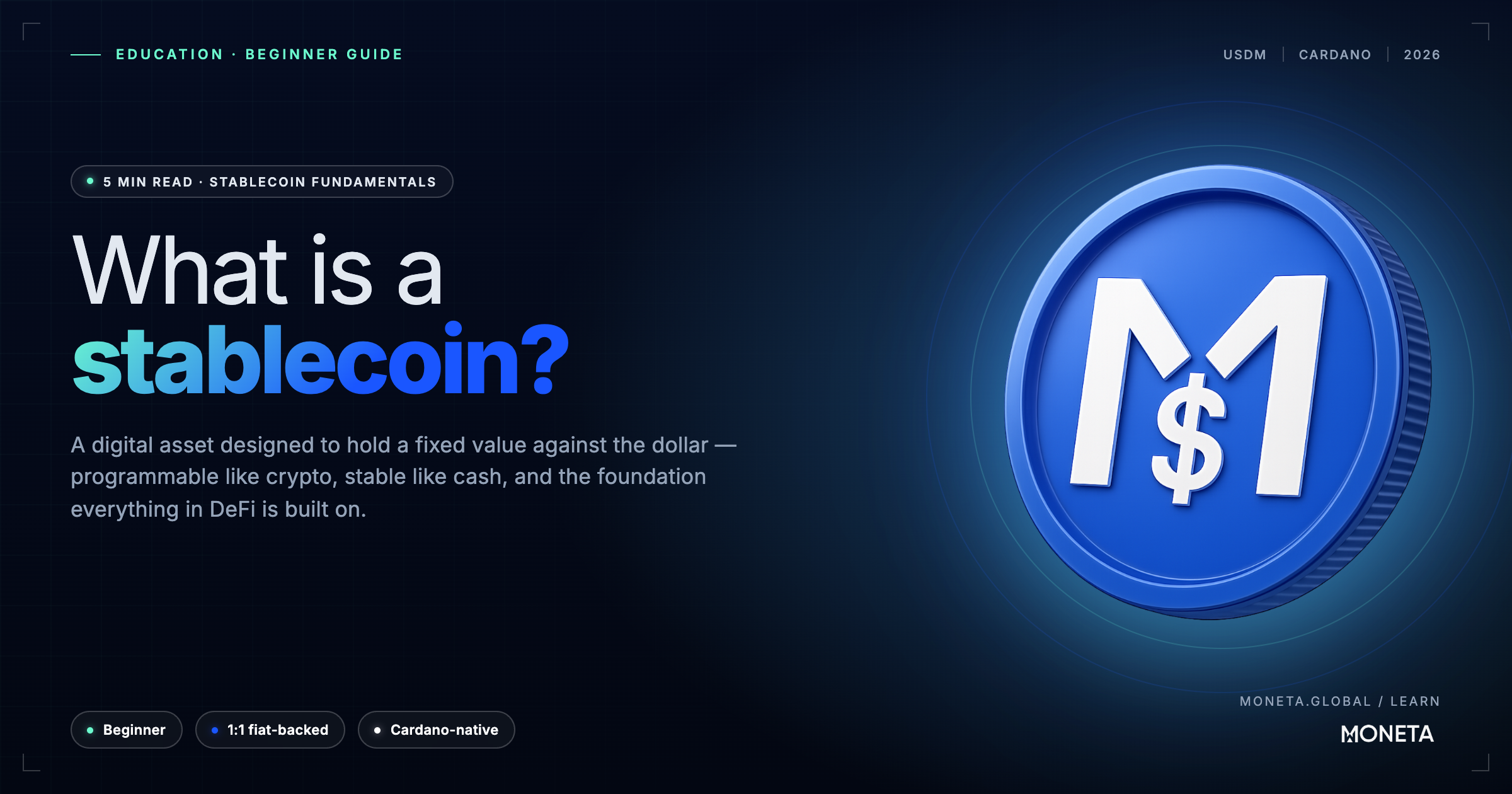 What Is a Stablecoin? A Beginner's Guide