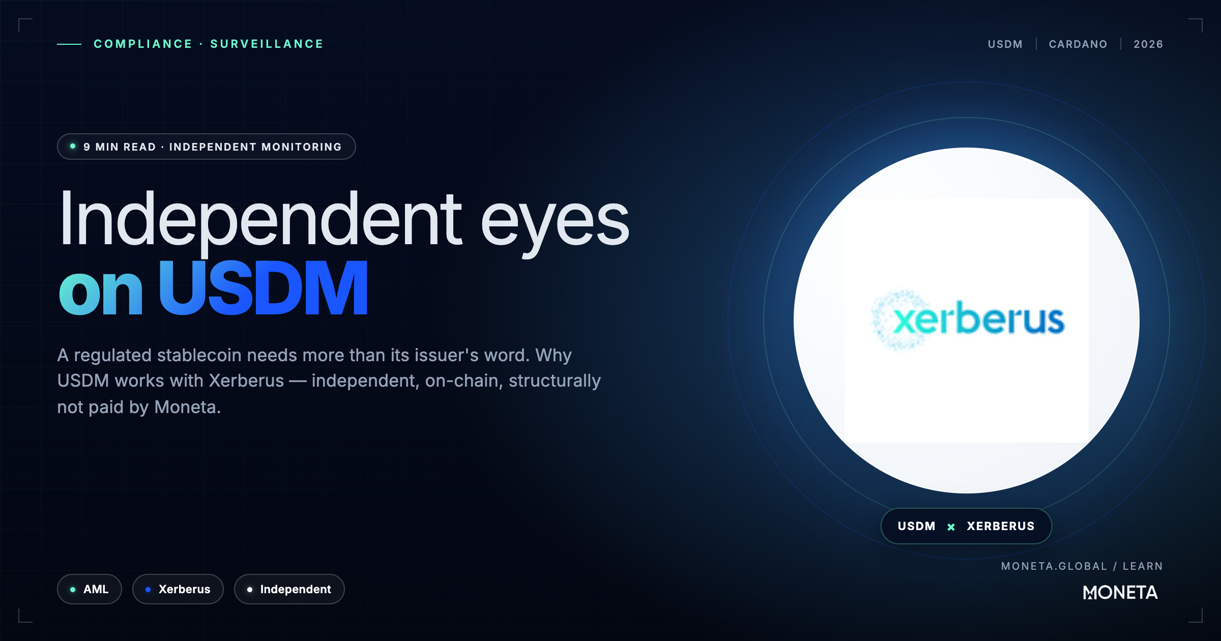 Independent eyes on USDM: how Xerberus monitors a regulated stablecoin